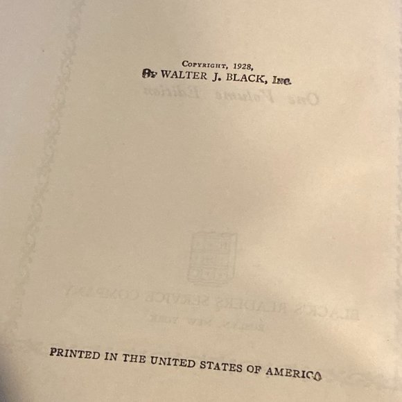 Antique Book-The Works of Leo Tolstoi One Volume Edition 1928 - Picture 2 of 6